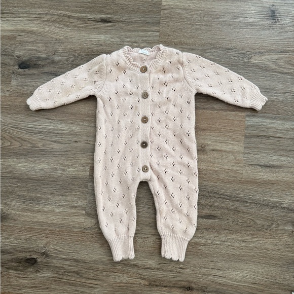 Jamie Kay Soft Pink Knit Baby Outfit - Picture 4 of 9